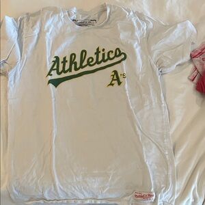 Mitchell & Ness Athletics White Tee